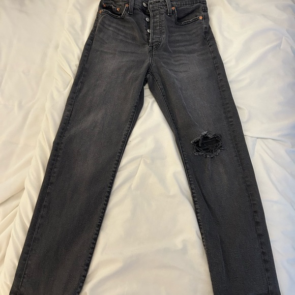 SOLD❗️Levi’s wedgie straight 28 washed black - Picture 7 of 12